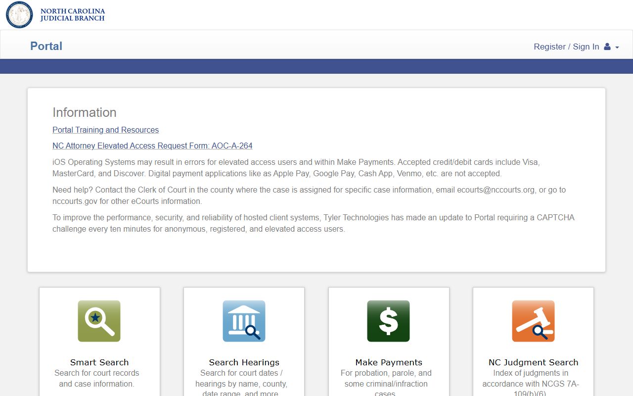Hertford County court records after arrest eCourts Portal search